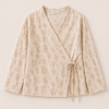 Women's Floral Wrap Pajama Set – Soft Long Sleeve Loungewear